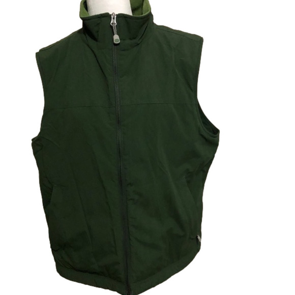 L.L. Bean Fleece Lined Nylon Zipper Vest - Picture 1 of 5